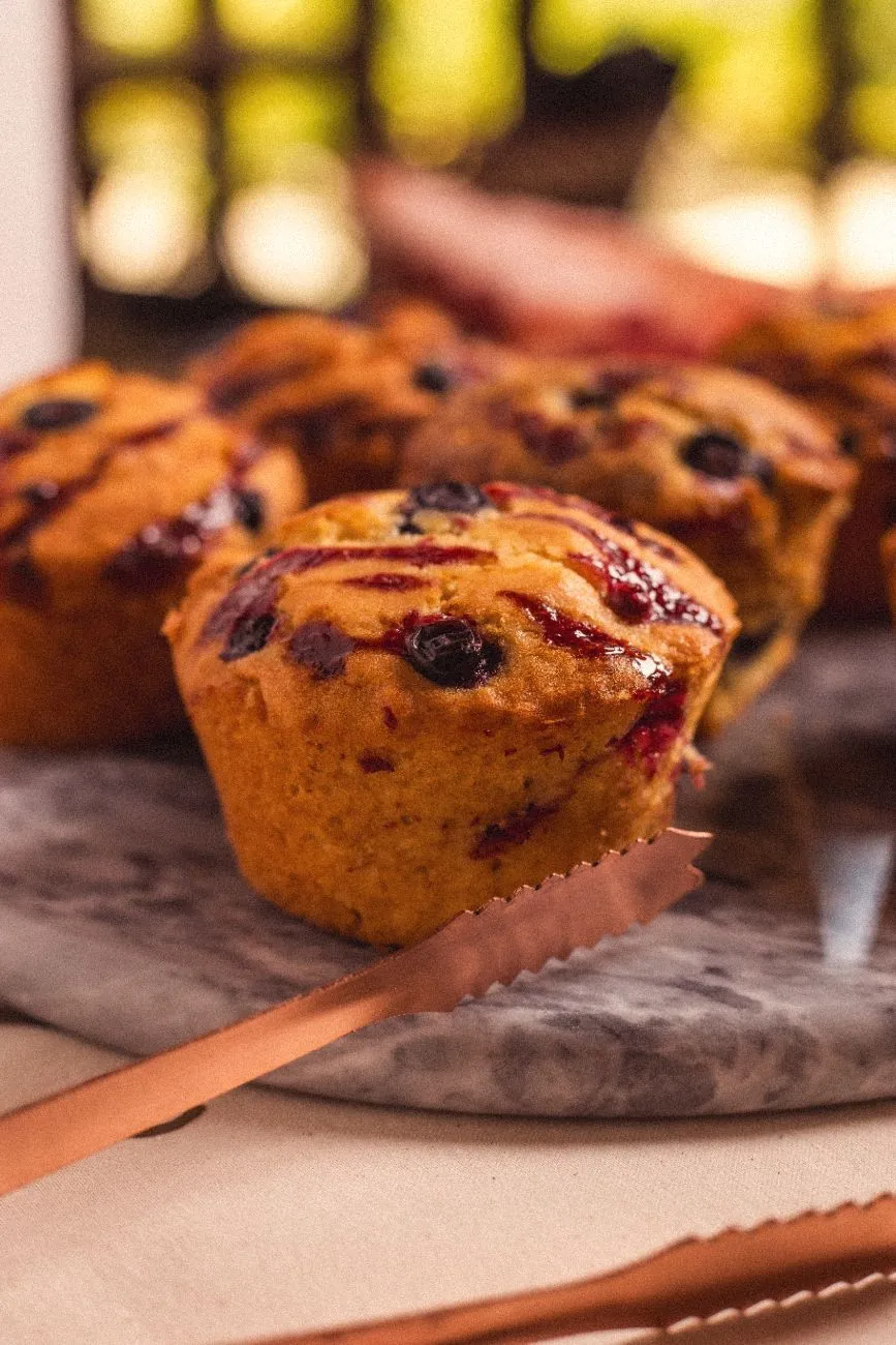 Muffin de arándanos
