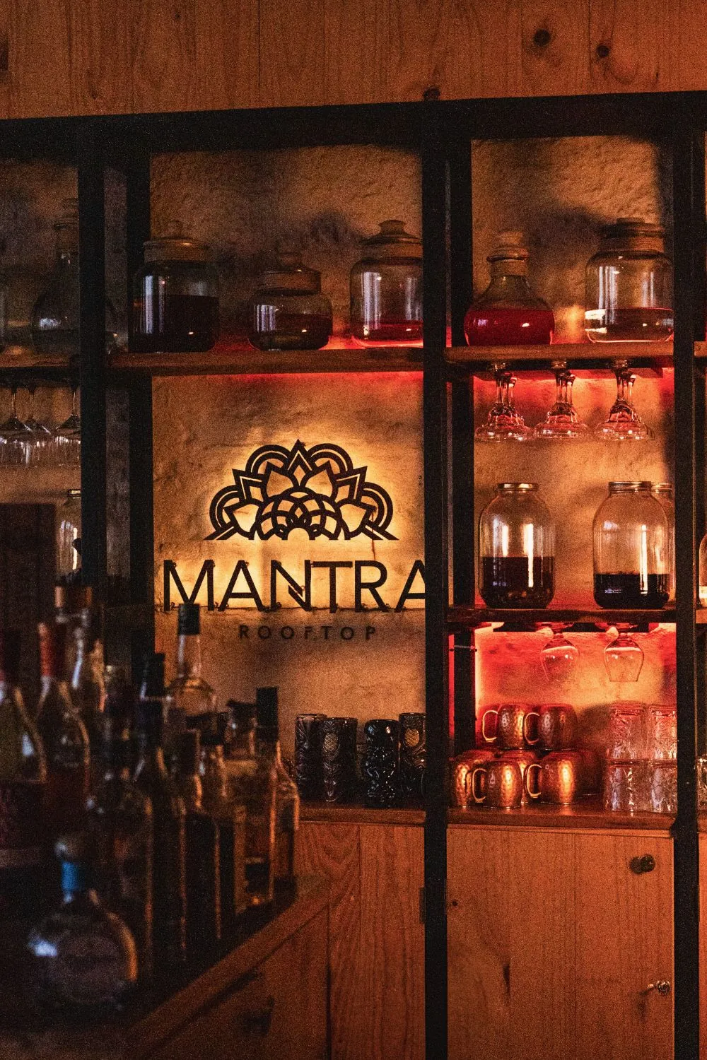 The Mantra sign and maceration jars